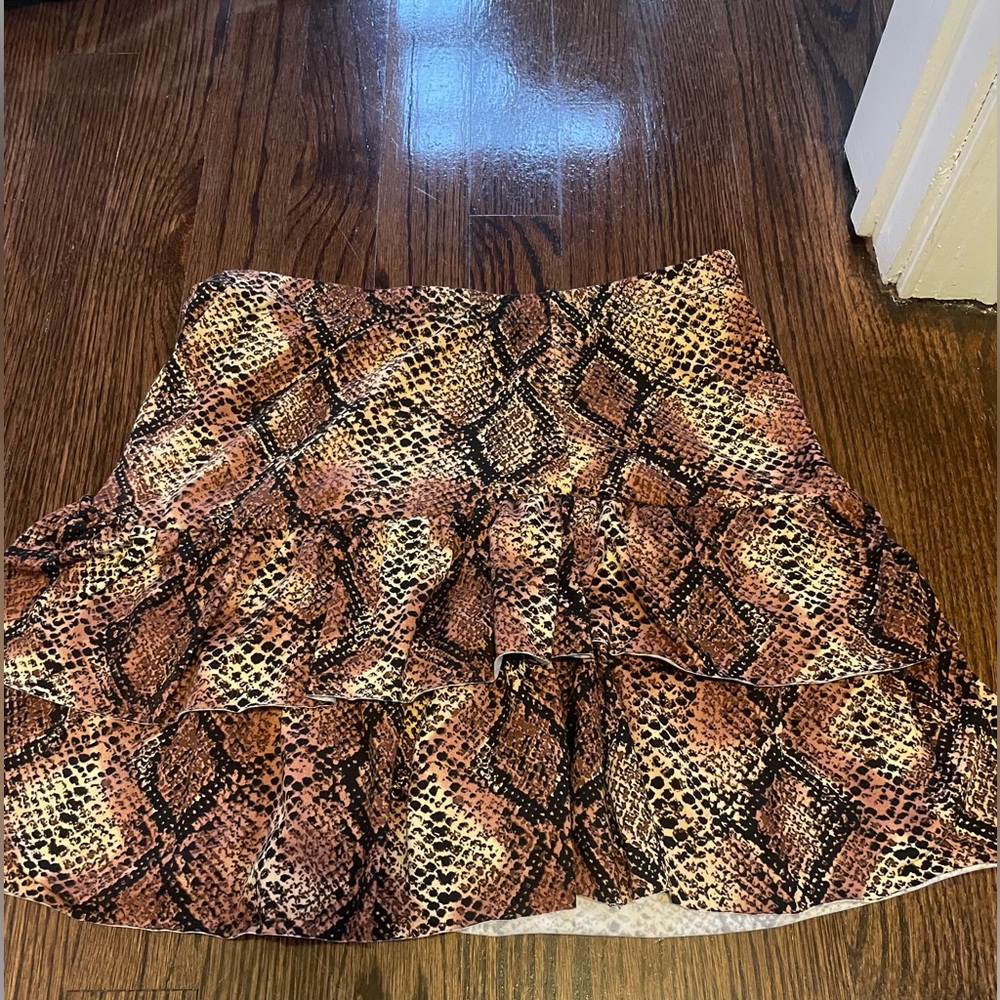 Cheetah print skirt